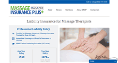 Desktop Screenshot of massageliabilityinsurancegroup.com